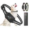 2-In-1 Dog Shock And Bark Collar Dog Training Collar With Remote 3 Collars Rechargeable Ip68 Waterproof With 3 Channels For Medium And Small Dogs