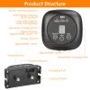 Dog Fence System Pet Containment System With 9 Adjustable Levels Ipx8 Waterproof Rechargeable Receiver Underground Fence For Small Medium Large Dog