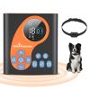 2 In 1 Wireless Dog Fence System With Training Collar Invisible Dog Fence Ip68 Waterproof With 722Ft Adjustable Range Beep Vibration  Static Shock