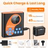 2 In 1 Wireless Dog Fence System With 2 Training Collars Invisible Dog Fence Ip68 Waterproof With 722Ft Adjustable Range Beep Vibration  Static Shock