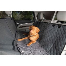 DGS Pet Products Dirty Dog 3-in-1 Car Seat Cover and Hammock Black 54" x 61" x 2" (Color: Cool Grey)