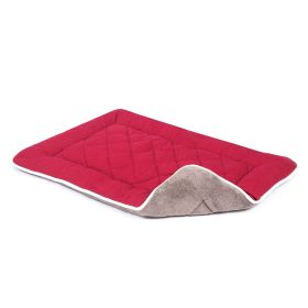DGS Pet Products Pet Cotton Canvas Sleeper Cushion Extra Small Sand 15" x 20" x 1" (Color: Berry, size: large)